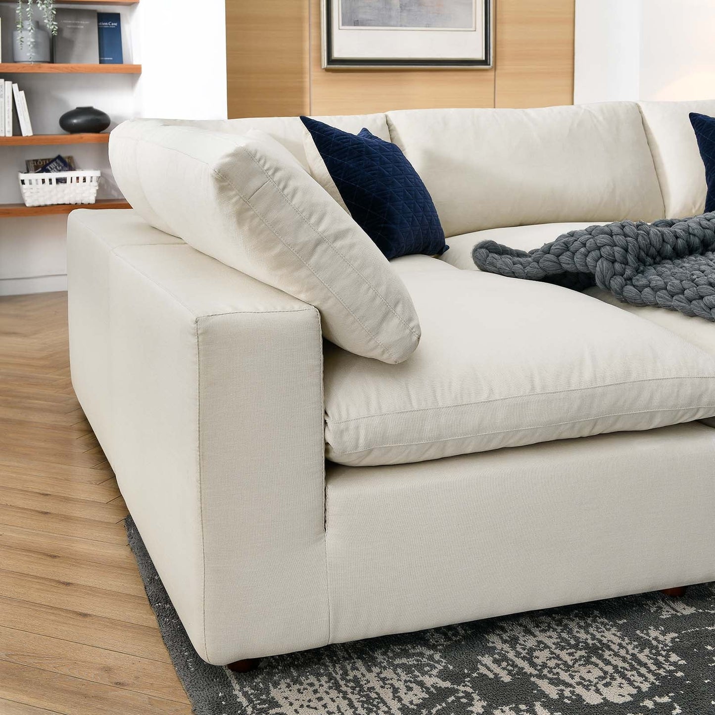 Commix 6-Piece Down Filled Overstuffed Sectional Sofa by Modway