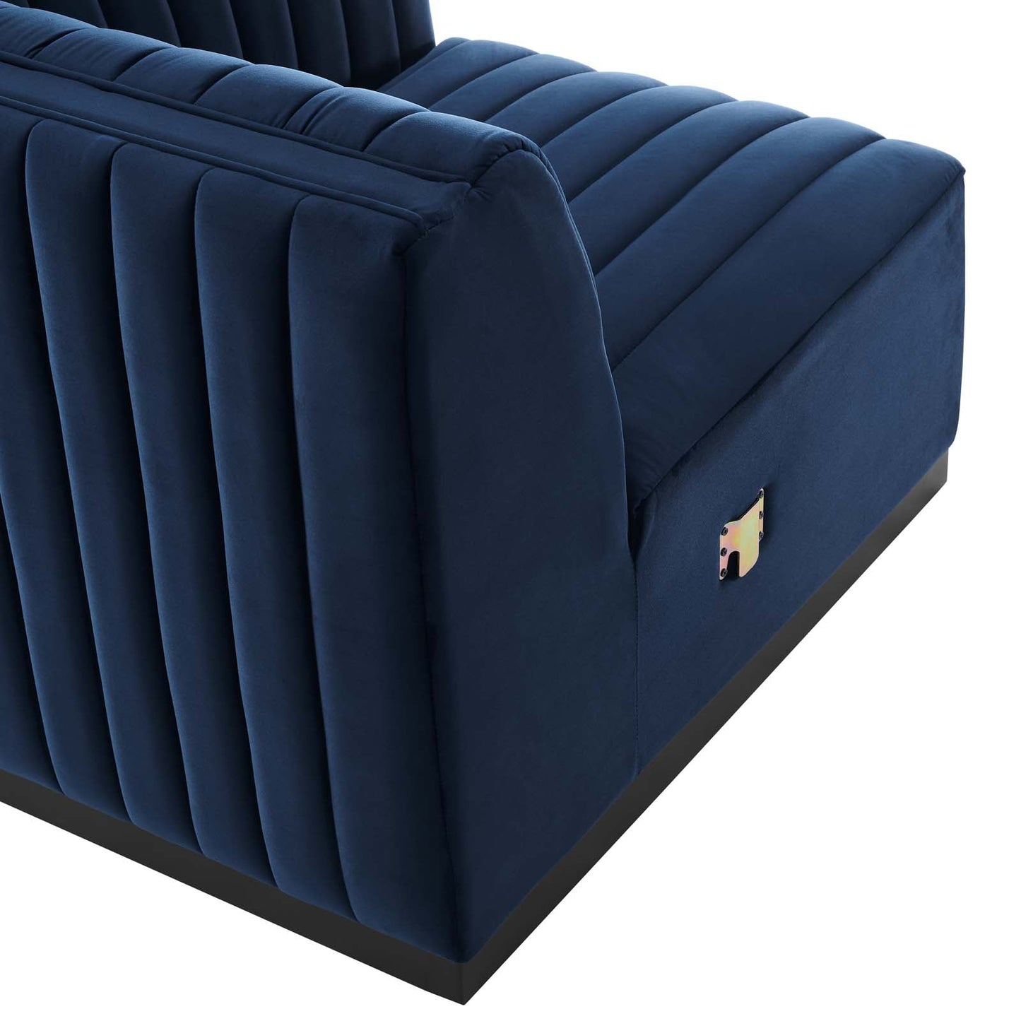 Conjure Channel Tufted Performance Velvet Sofa in