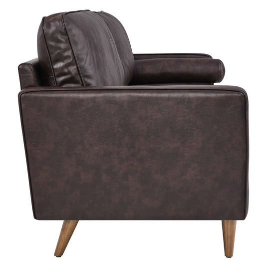 Valour 88" Leather Sofa by Modway