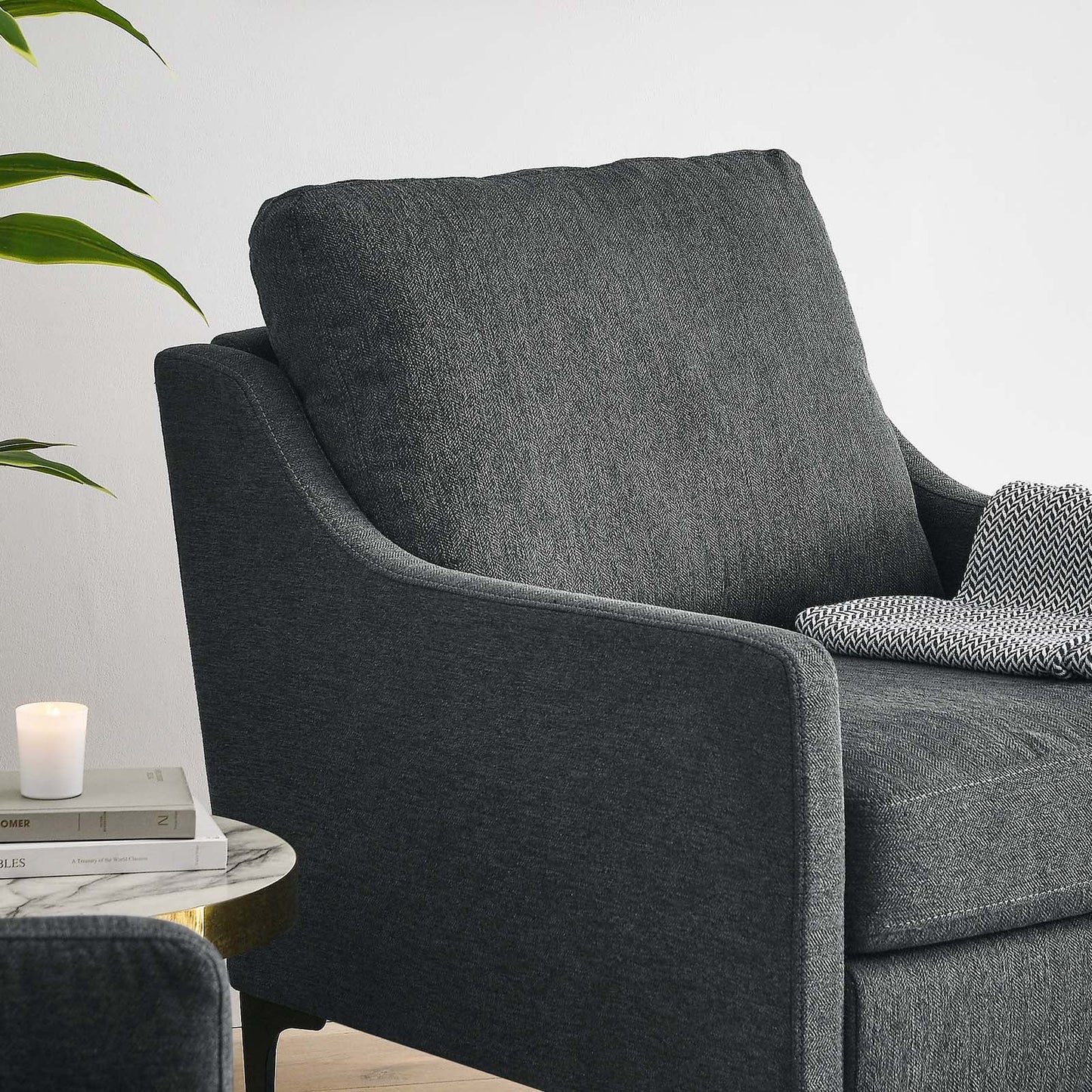 Corland Upholstered Fabric Armchair by Modway