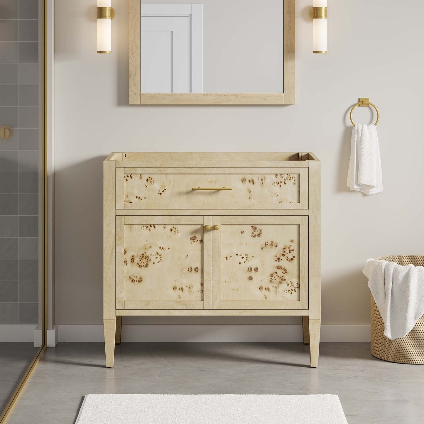 Elysian 36" Wood Bathroom Vanity Cabinet (Sink Basin Not Included) by Modway