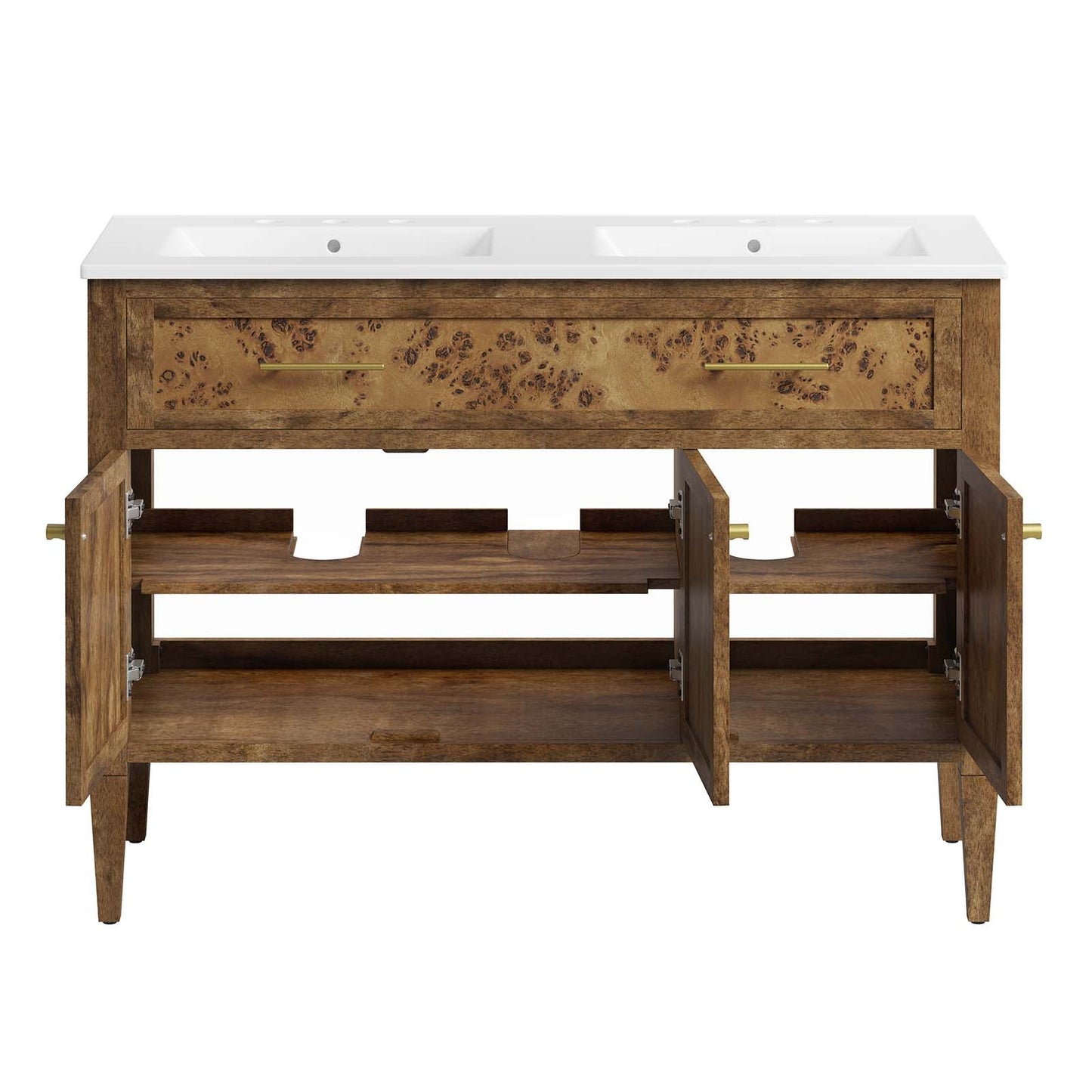 Elysian 48" Wood Double Sink Bathroom Vanity by Modway
