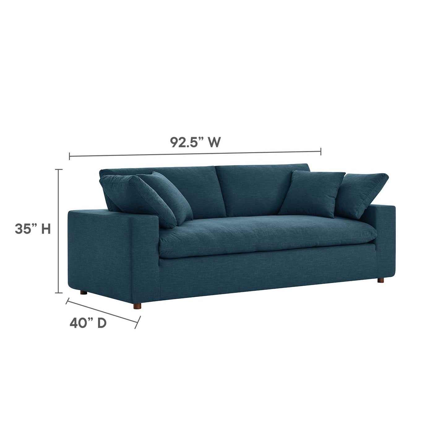 Commix Down Filled Overstuffed Sectional Sofa by Modway