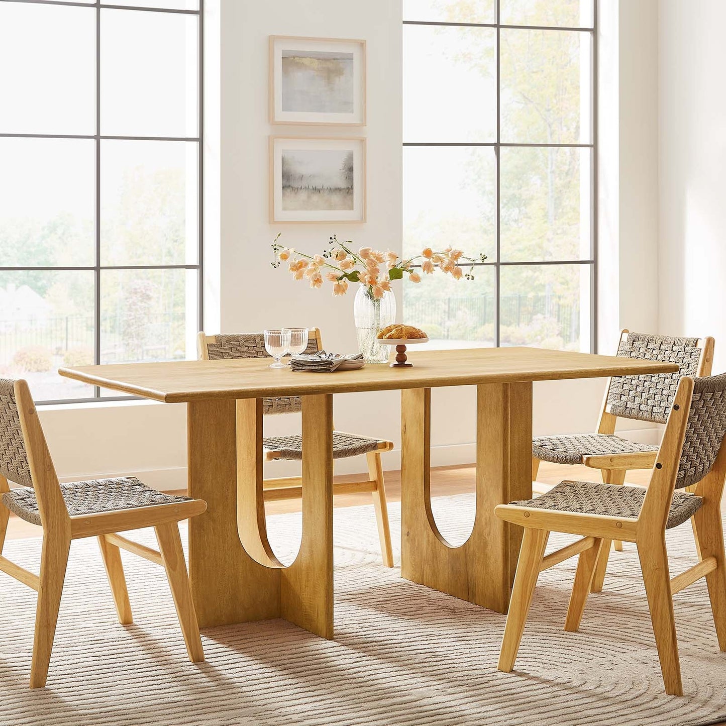 Rivian Rectangular 70" Wood Dining Table by Modway