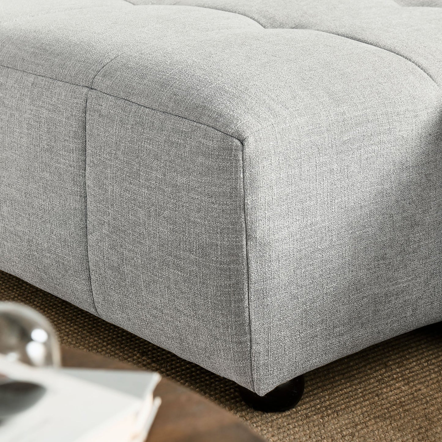 Liana Left-Facing Upholstered Fabric Modular Sofa with Chaise by Modway