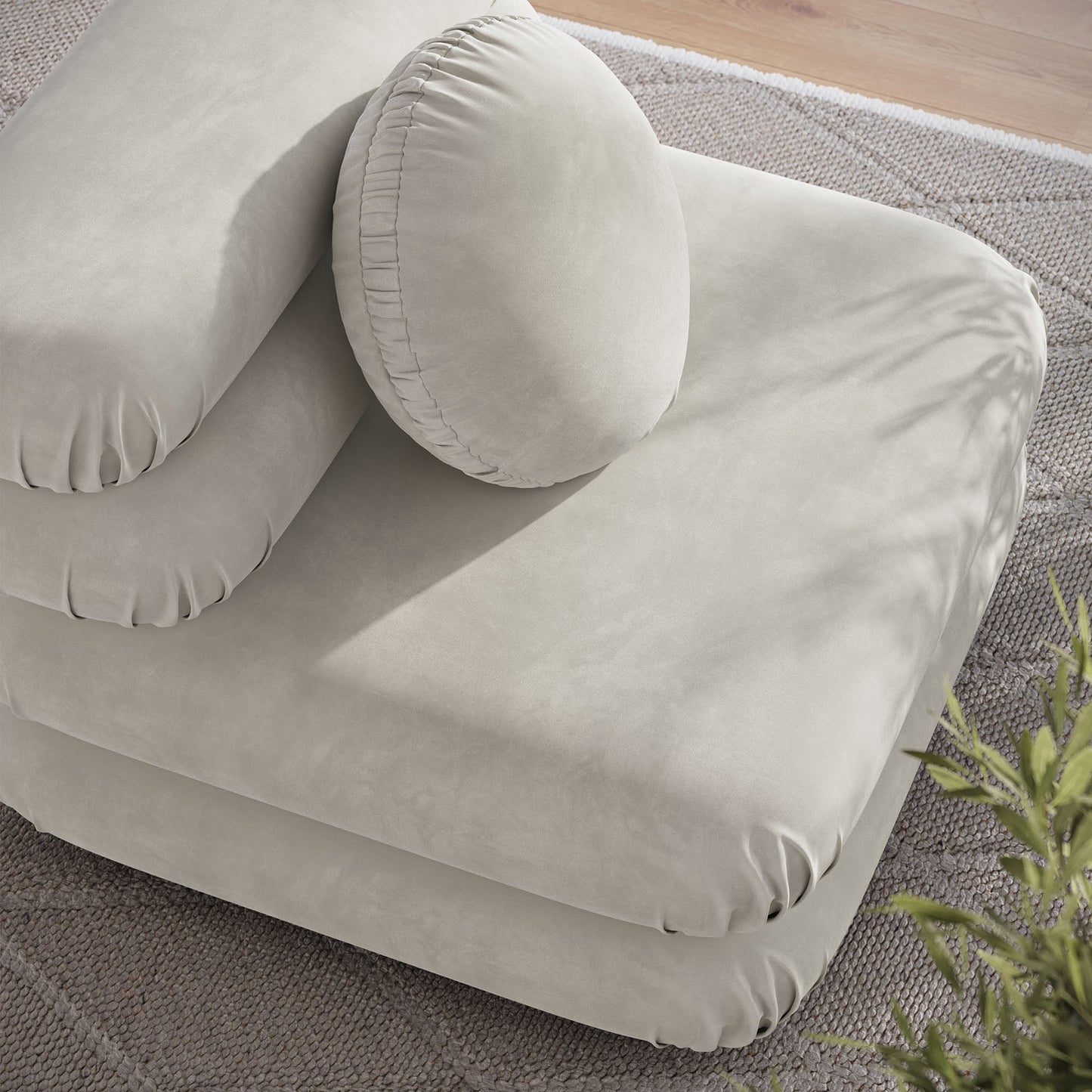 Jubilee Modular Performance Velvet Armless Chair by Modway