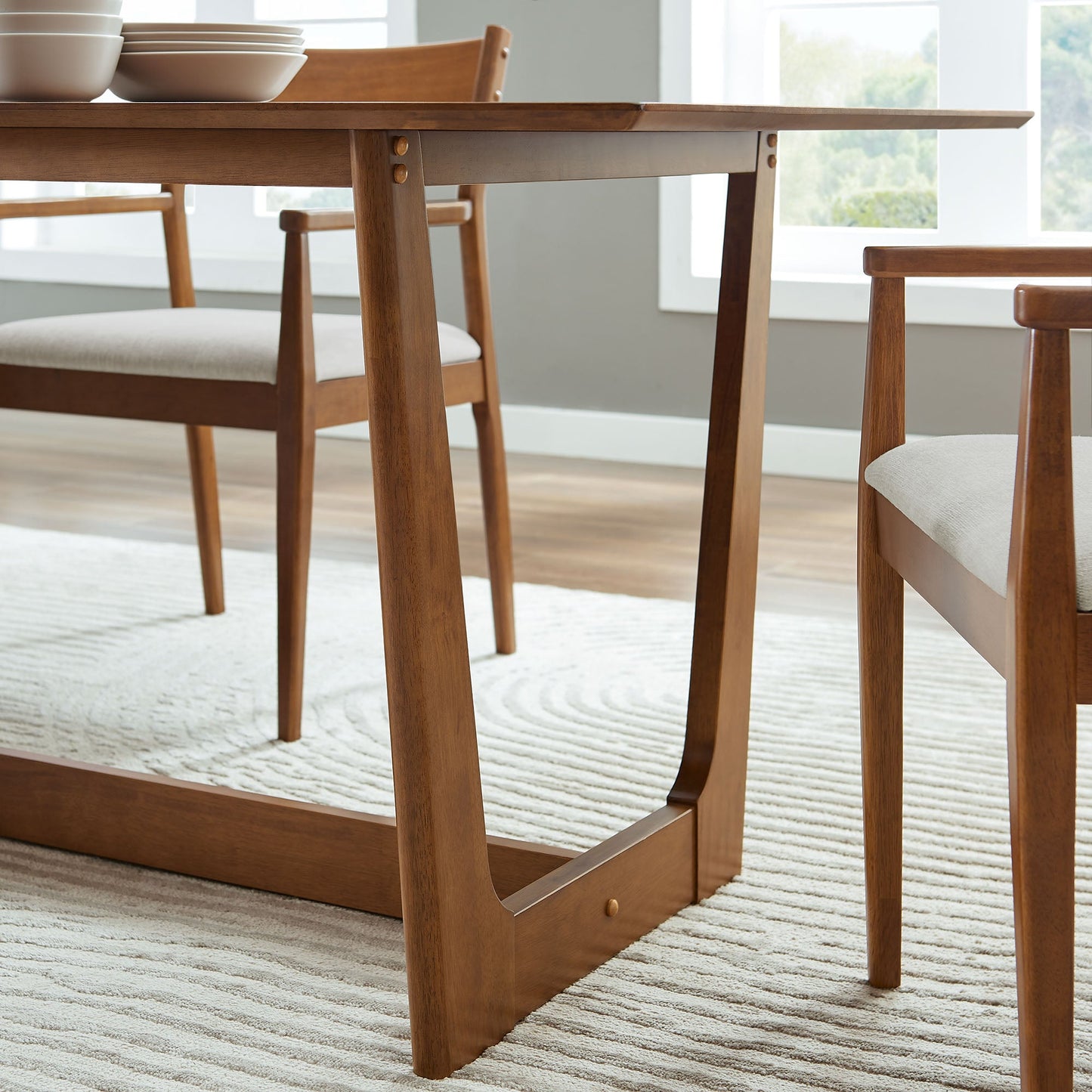 Solara 71" Rectangle Wood Dining Table by Modway