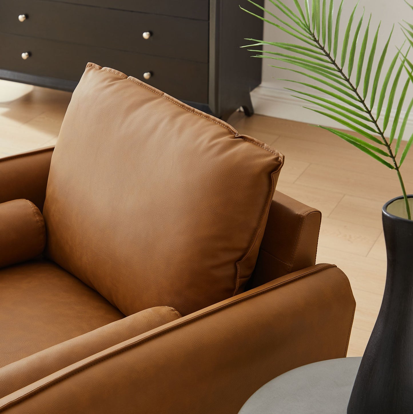 Revive Upholstered Vegan Leather Accent Armchair by Modway