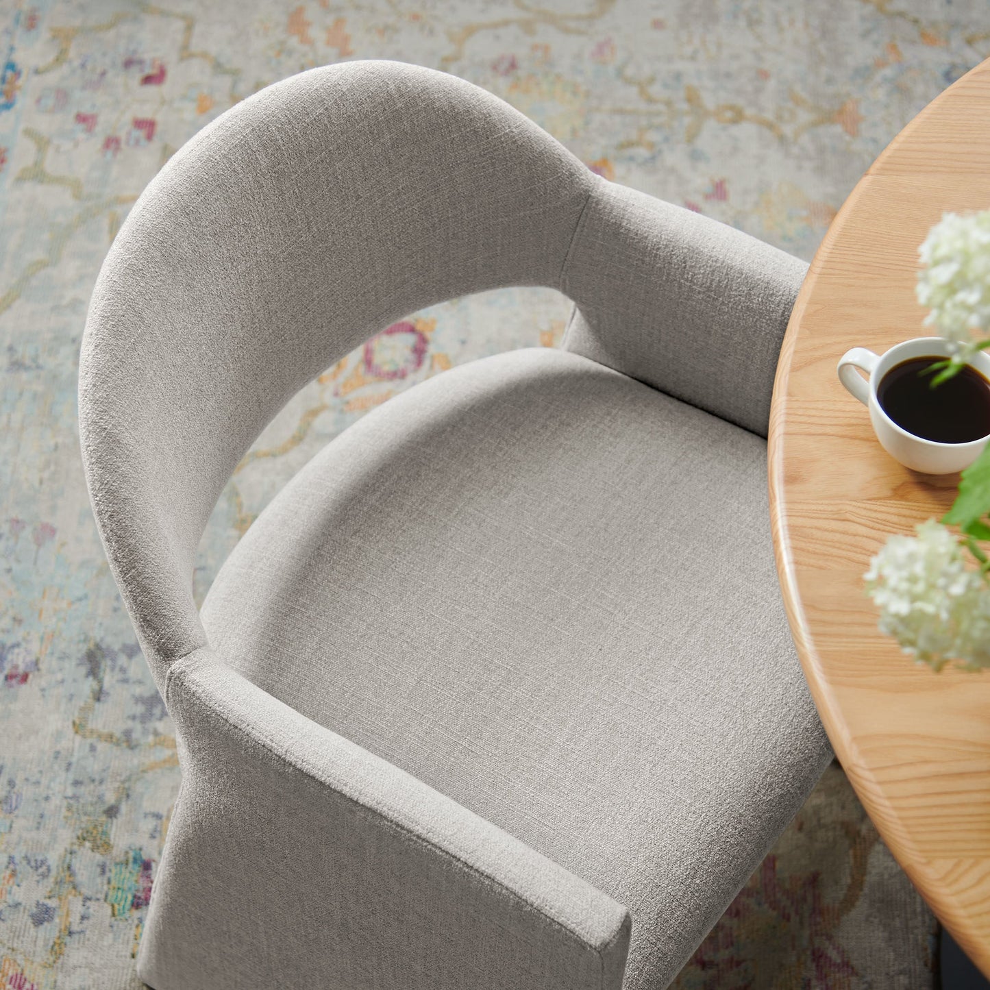 Talia Upholstered Fabric Dining Armchair by Modway