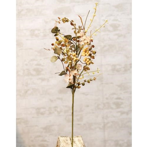 Mixed Cream Fall Floral Spray (Pack of 4)