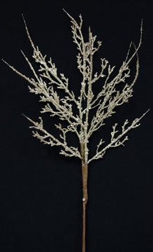 Glitter Twig Spray Platinum (Pack of 4)