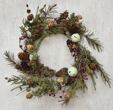 Country Bell Pine Ring 12" (Pack of 4)