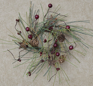 Country Needle Pine Ring 2" (Pack of 4)