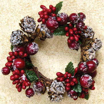 Fancy Winter Berry Ring 2" (Pack of 4)