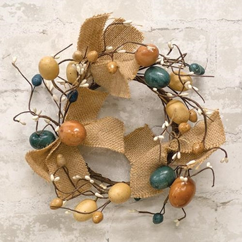 Egg Pip & Burlap Ring 3.5" (Pack of 4)