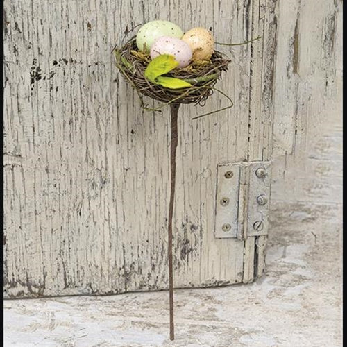 Easter Birdnest With Eggs Spray (Pack of 4)