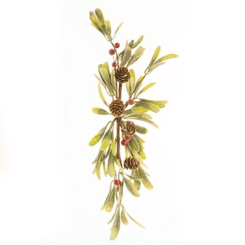 Merry Mistletoe Swag 16" (Pack of 4)