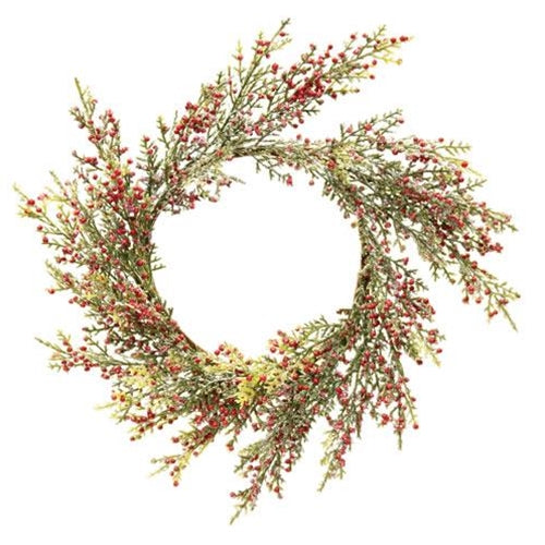 Red Pepperberry & Cedar Wreath 12" (Pack of 2)