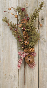 Rustic Holiday Pine Pick 16" (Pack of 4)