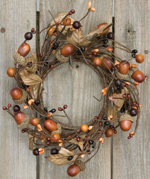 Country Mix Acorn Ring - 4"/8" (Pack of 4)