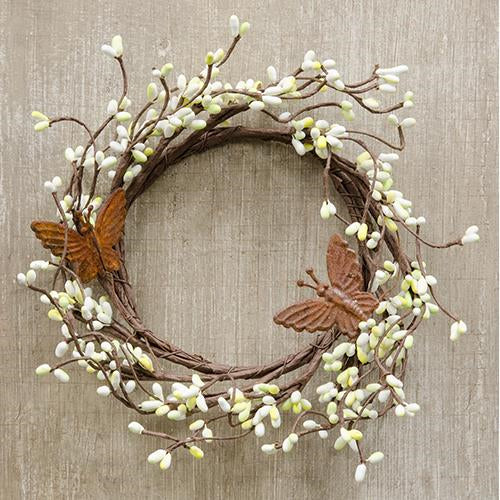 Pip Berry Ring With Butterflies 4" (Pack of 4)