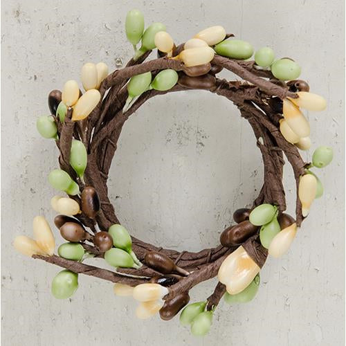 1.5" Mini Coffee Bean Pip Ring (Pack of 4)