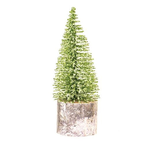 Iced Foxtail Pine Tree 6" (Pack of 4)