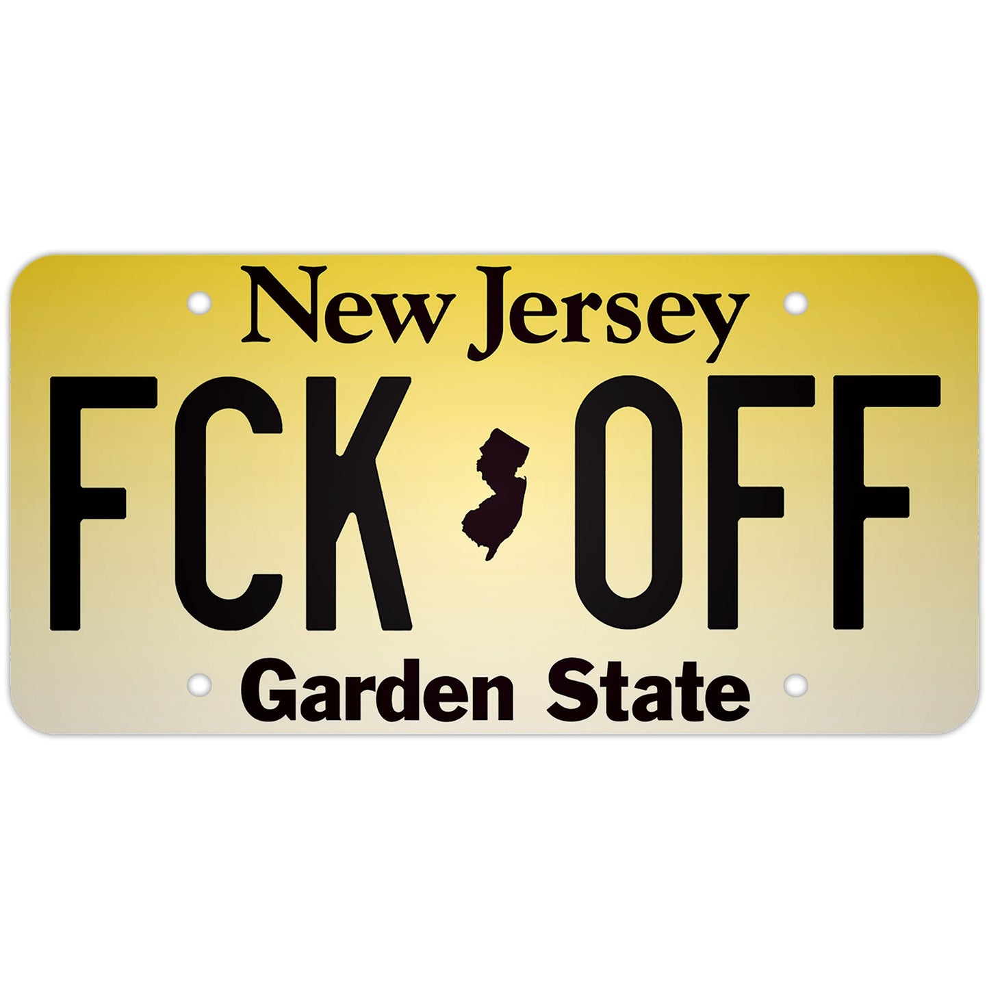 "FCK OFF" Decorative License Plate
