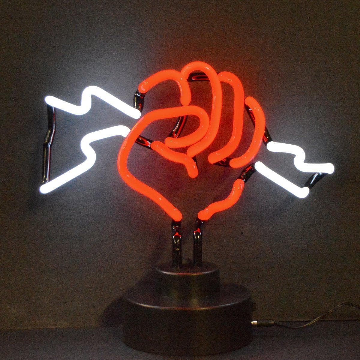 Fist with Lightning Neon Sculpture