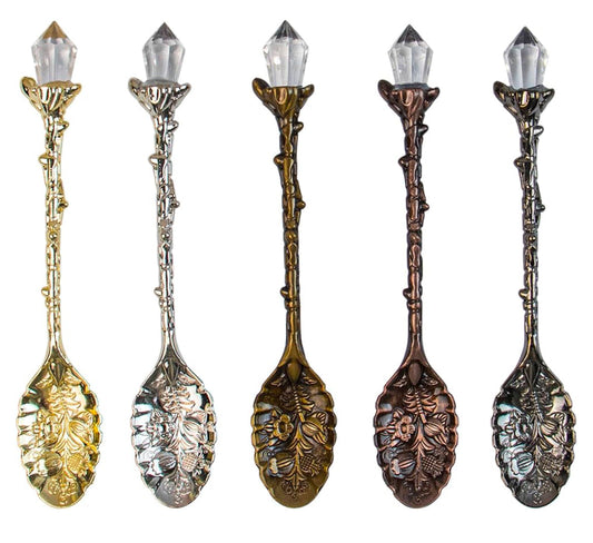 Clear Quartz Crystal Tea Spoons