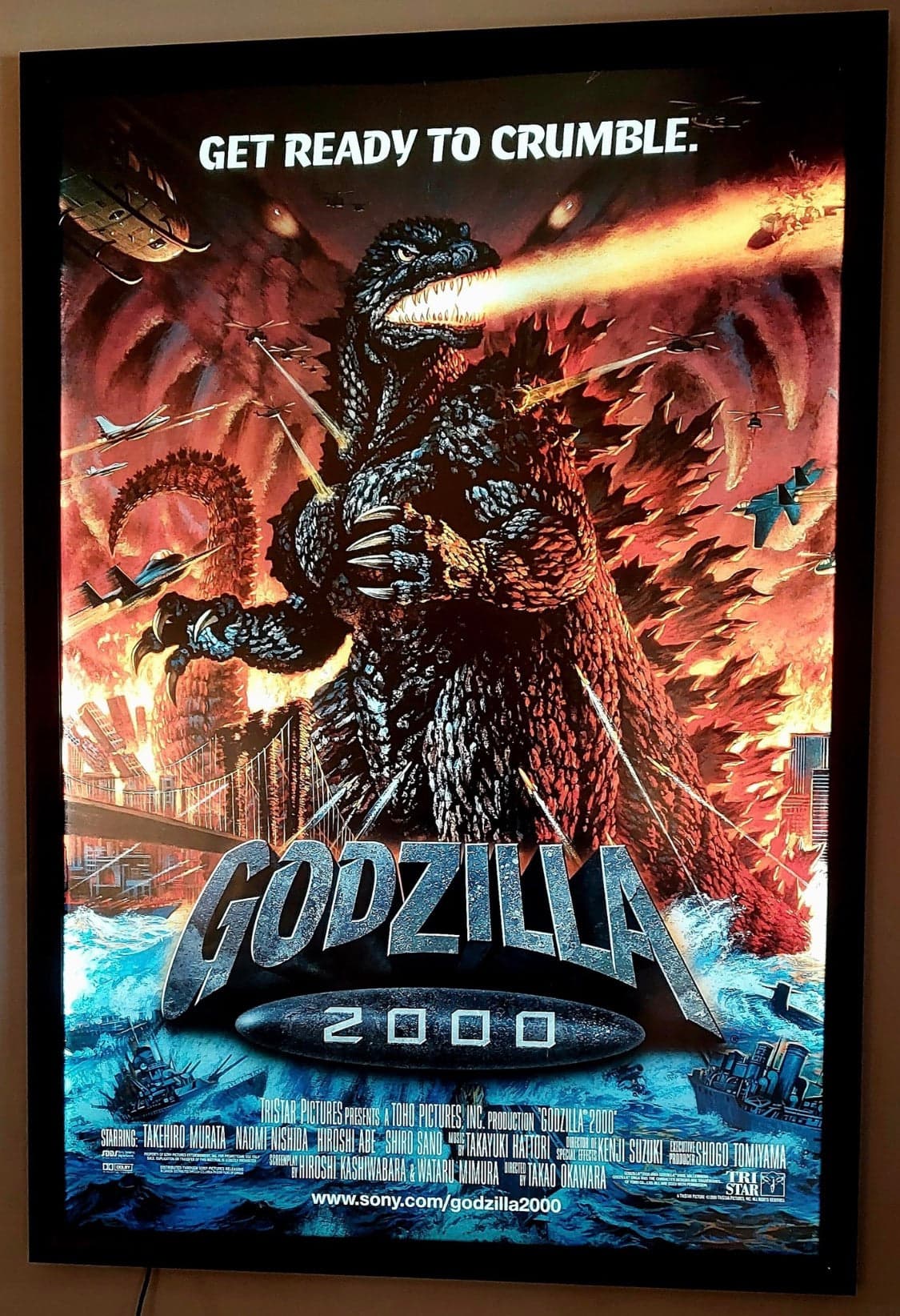 2-PACK Glowbox "World Famous" LED Poster Frames