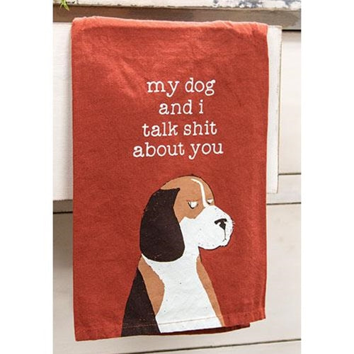 My Dog and I Dish Towel (Pack of 4)