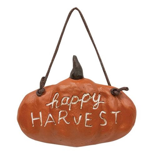 Resin Happy Harvest Hanger (Pack of 4)