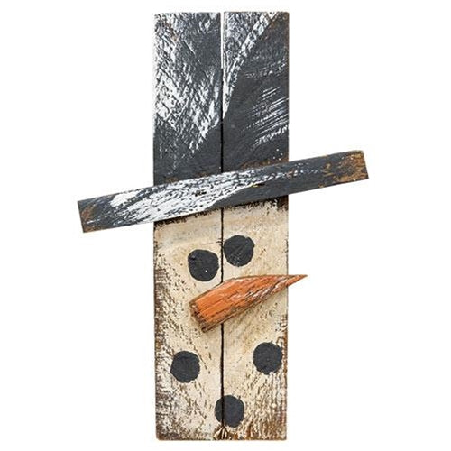 Skinny Mini Lath Snowman 9" (Pack of 4)