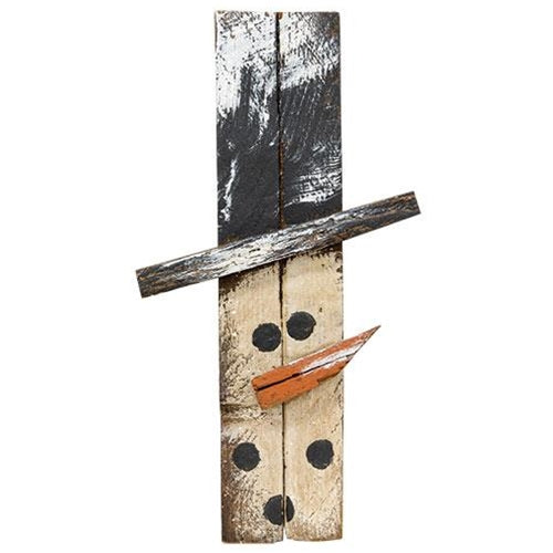 Skinny Mini Lath Snowman 12" (Pack of 4)