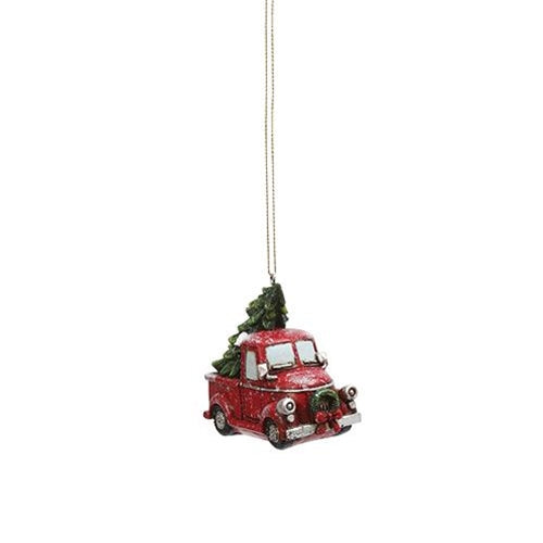 Resin Holiday Vehicle Ornament 4 Asstd. (Pack of 4)