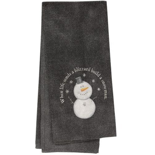 Build a Snowman Dish Towel (Pack of 4)
