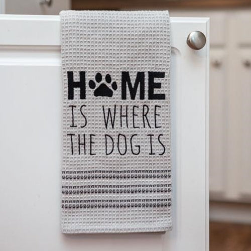 Home Is Where the Dog Is Dish Towel (Pack of 4)