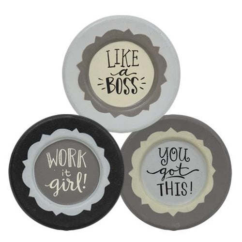 Like A Boss Plate 3 asstd. (Pack of 4)