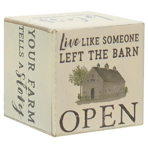Faith Family Farm Six-Sided Block (Pack of 4)