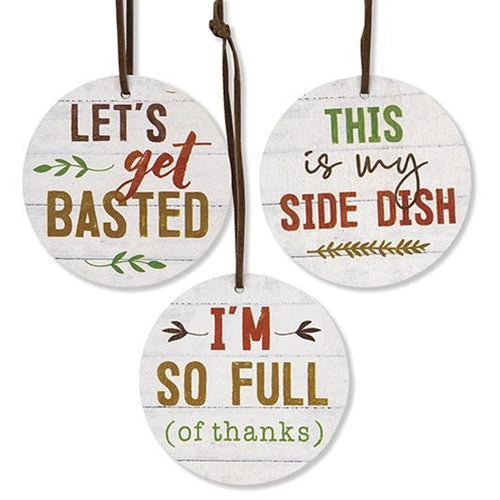 *3/Set Let's Get Basted Wine Tags (Pack of 4)