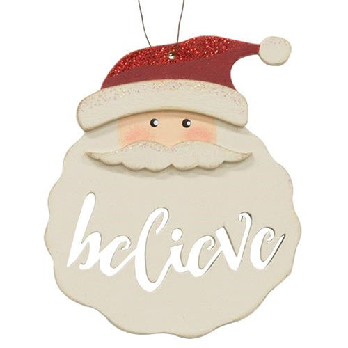 Santa Believe Ornament (Pack of 4)