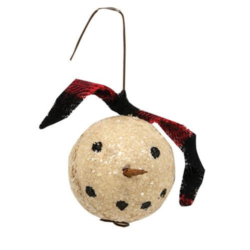 Primitive Snowman Ornament (Pack of 4)