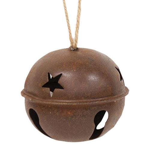 Rusty X-Large Jingle Bell 4-1/2" (Pack of 4)