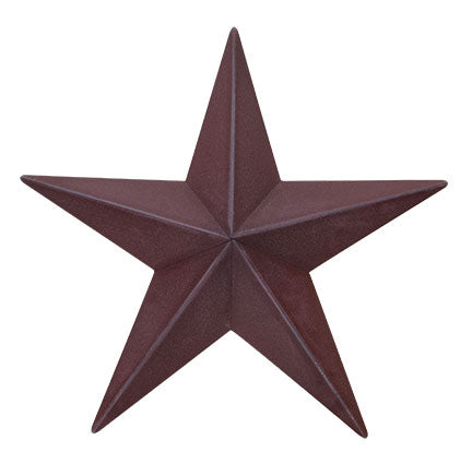 Burgundy Barn Star 12" (Pack of 4)