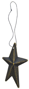 Whimsy Hanging Star Black (Pack of 4)