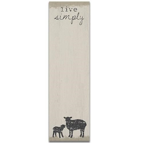 Live Simply Notepad (Pack of 4)