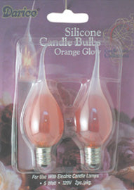 2/pk Orange Silicone Light Bulbs 5W (Pack of 4)