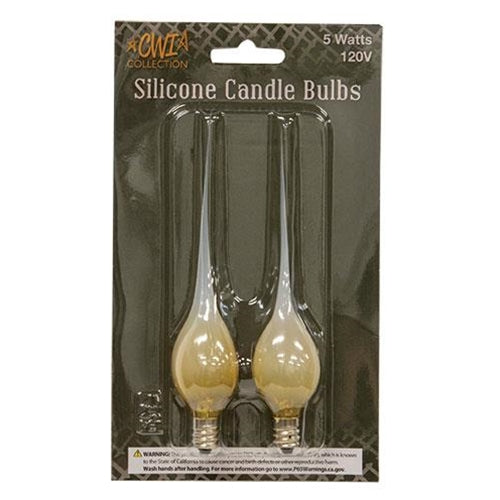 2/pk Gold Silicone Light Bulbs 5W (Pack of 4)