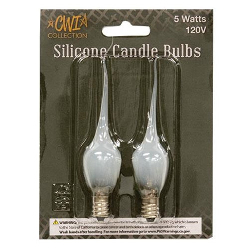 2/pk Silicone Candle Bulbs 5W (Pack of 4)